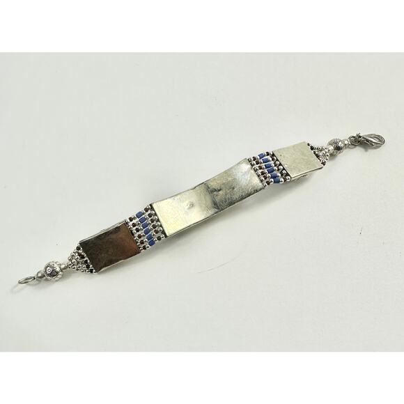 Tibetan‎ Silver Bracelet Handmade Boho - Picture 5 of 6